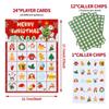 Reward Stickers Christmas Bingo Game Reusable Bingo Toys Set  Children Gifts