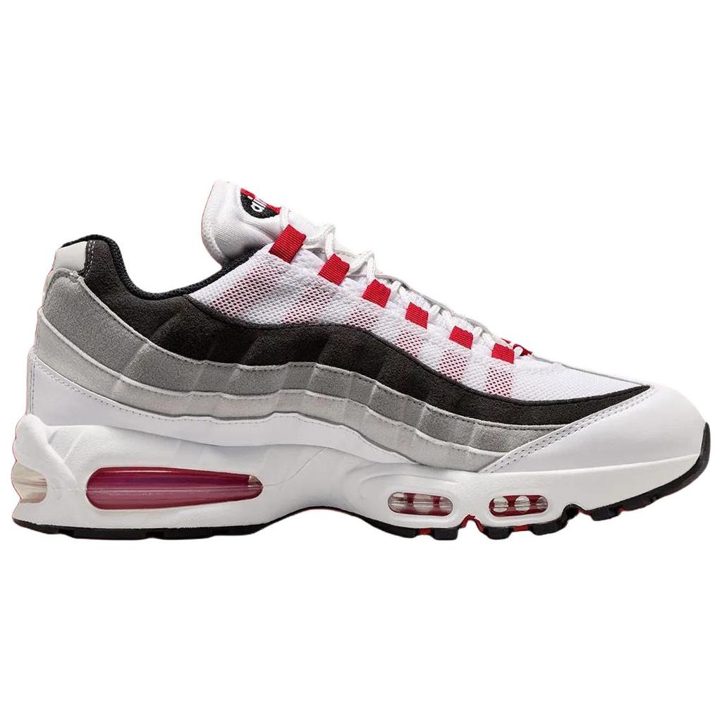Nike Air Max 95 OG Comet Red 2026 Мужские кроссовки Белый Нейтрально-серый Средне-серый IB7862-100