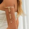 Ingemark 17 Styles Boho Crystal Pendant Cuff Open Bangles for Women Wed Bridal Goth Tassel Link Arm Bracelets Party Zircon Gift