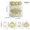 24pcs 6CM Christmas Tree Decoration Pendant Delicate Hanging Ornament Christmas Ball Set  Gift