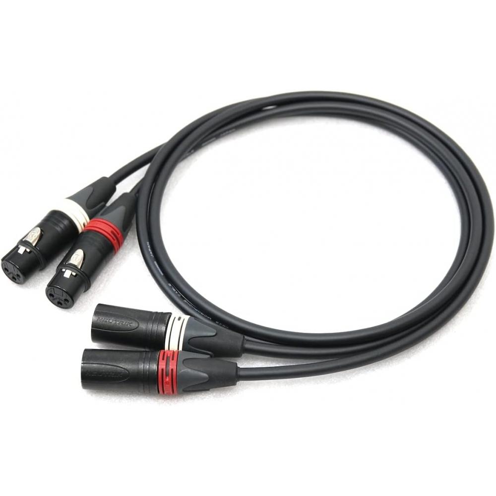 Onkodo 2534 Красный Белый 2 пары XLR Микрофонный Кабель 4м 4м