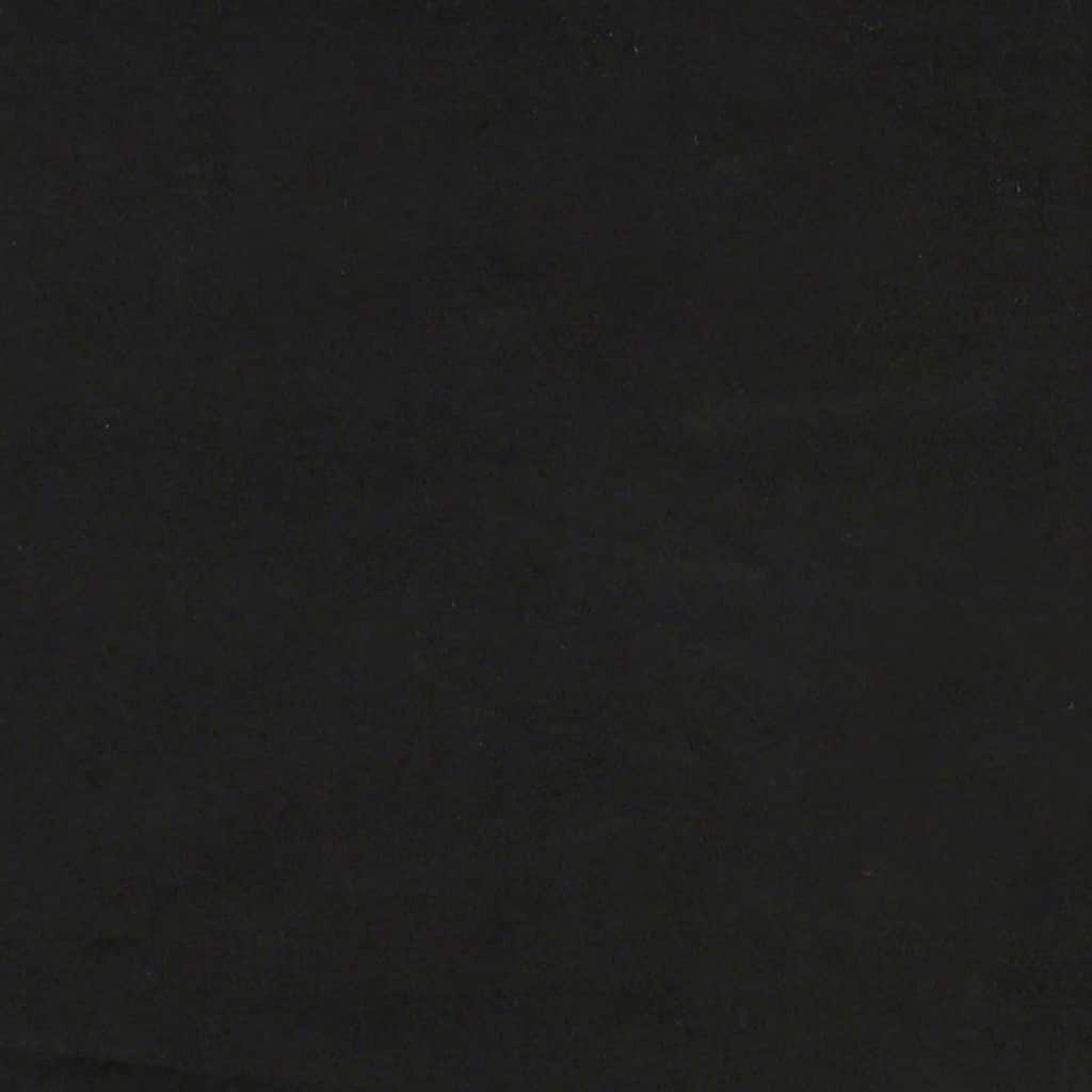 Box Spring Bed with Mattress Black 180x200 cm Velvet