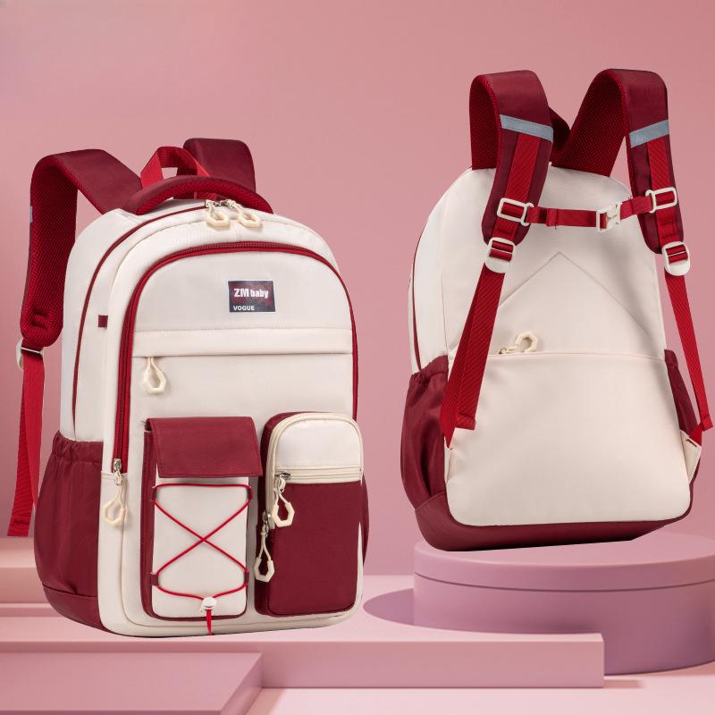 Large-capacity Ultra-light Casual Bag for Middle School and High School Girls To Reduce Burden and Protect The Spine