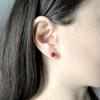 Серебряные серьги с кораллом (2175940)