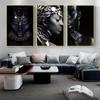 African Black Women Portrait Art Posters and Prints On Canvas Painting Makeup Female Wall Art Picture for Living Room Home Decor
