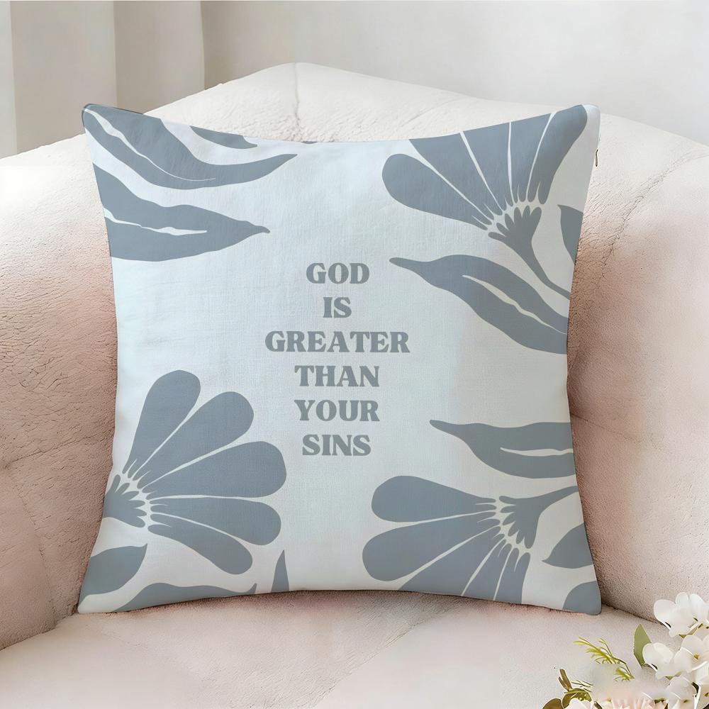Flower Sentence Sample Motivational Pillow Case Pillowcase Doublesided Printed Sofa Cushion Bedroom Headboard Pillow