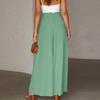 Новые повседневные брюки-кюлоты с эластичной талией Стильная женская коллекция широких брюк Повседневные брюки-кюлоты с высокой талией Юбка на каждый день