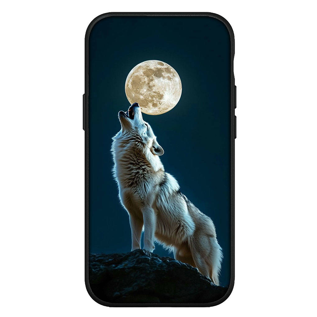 Cover for iPhone 16 15 Xiaomi Redmi Note 14 13 12 11 Pro Max X 8 9 16e Samsung Galaxy S25 S24 S23 Moto A4 OPPO Huawei Stalking Wolf Art Phone Case