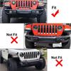 Fog Light Cover Front Bumper Fog Lamp Covers Trim Bezel For Jeep Wrangler JL 2018+ 10th Anniversary Rubicon Steel Front Bumper
