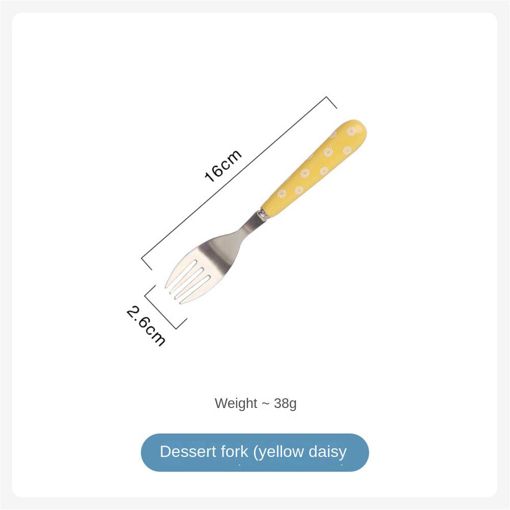 Детская посуда из нержавеющей стали Ложка Корпус Ковка Мультяшная Милая Портативная Творческая Идея Детская Десертная Ложка И Вилка