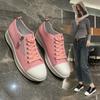 Autumn 4 Color New Women's Shoes 36-43 Thick Soled Versatile Lace-up Small White Shoes Woman Casual Sports Canvas Zipper Shoes