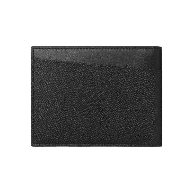 Montblanc Nero Wallet Leather Men Wallet Black 128576BLACK