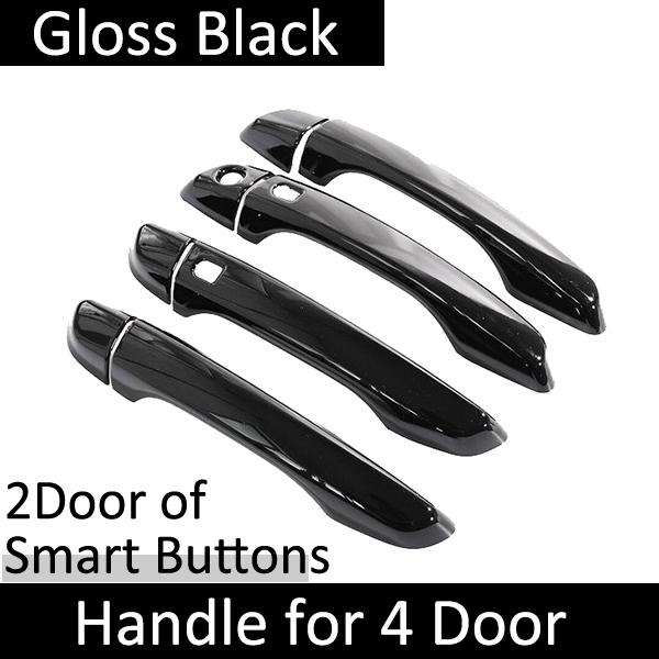 Для Citroen C3 Cross SX SY 2017 2018 2022 2023 Глянцевая черная наружная ручка двери Наклейки на отделку автомобиля