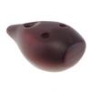 Керамическая черная флейта Alto F Tone Ocarina с 6 отверстиями и подвесной веревкой для профессионального исполнения