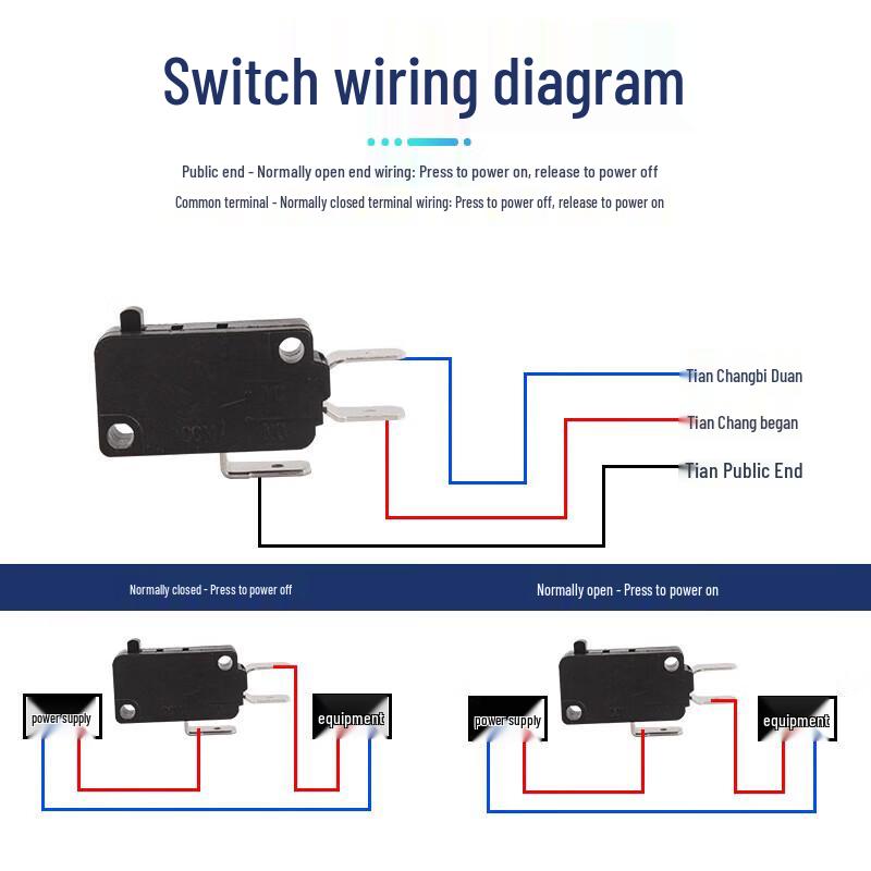 Lixian KW3A-0B Normally Closed Micro Switch