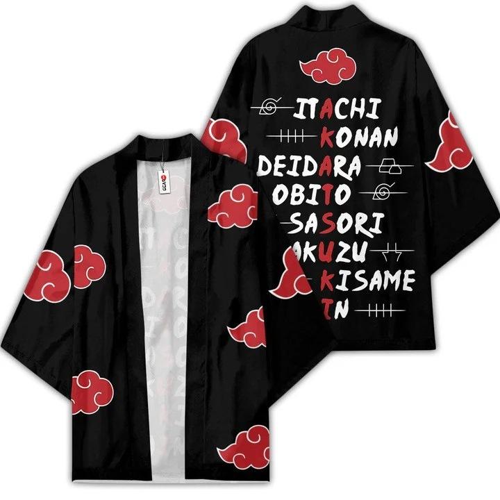 Naruto anime peripheral feather kimono jacket Naruto Li Locke suit bathrobe two-dimensional cape pajamas