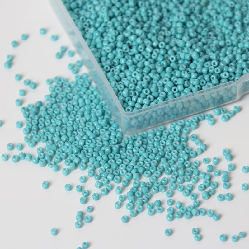 Прочные стеклянные бусины 2 мм различных однотонных цветов для изготовления украшений своими руками