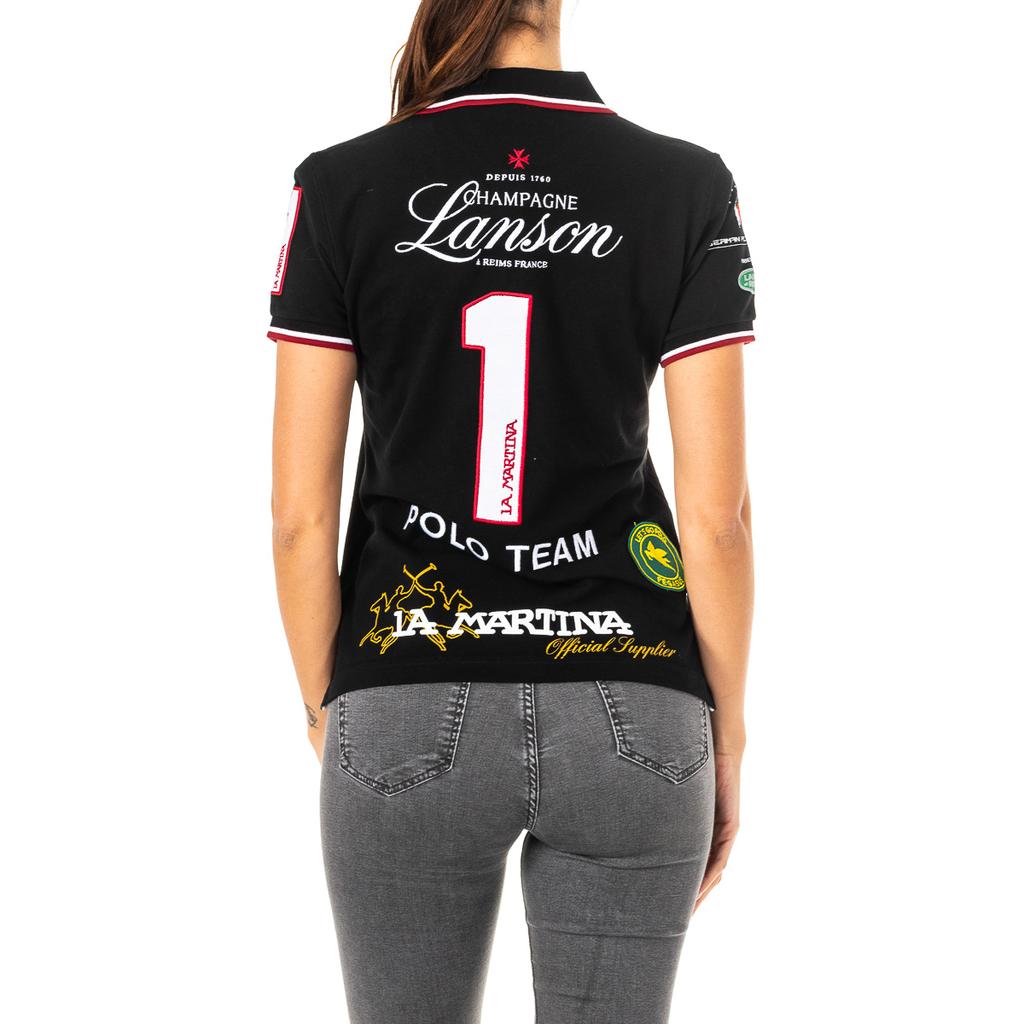 Женская рубашка поло с короткими рукавами и воротником-лацканами 2WP160