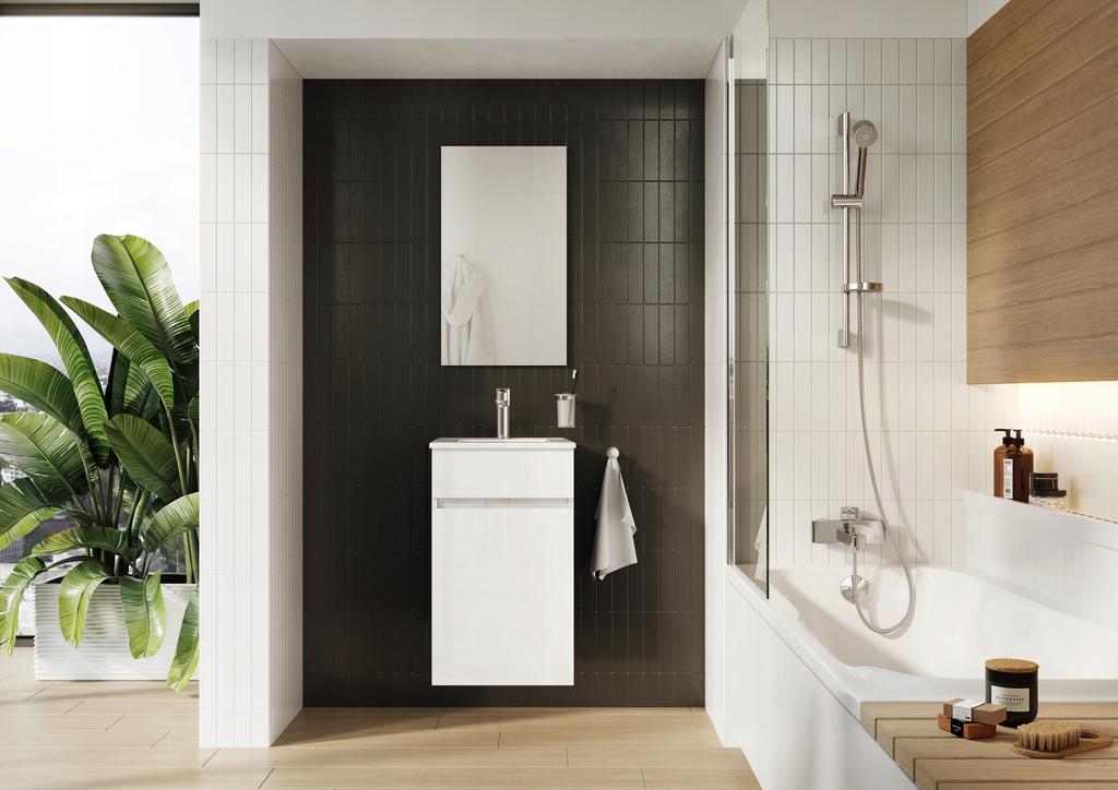 Wall-Mounted Bathroom Cabinet with Sink & Faucet, Niga