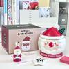 Рождественский подарок для девочек керамическая кружка Санта-Клауса креативная милая кружка с крышкой сувенирная подарочная коробка