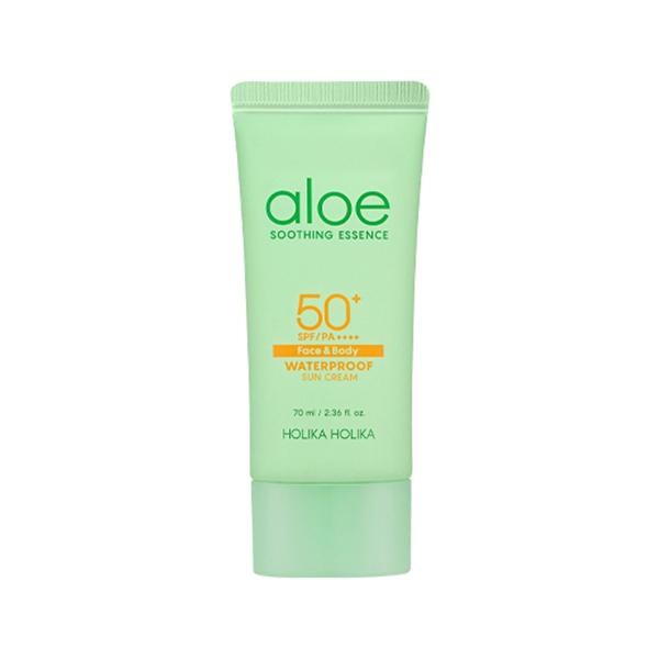 Holika Holika Aloe Водостойкий солнцезащитный крем SPF 50+ PA++++,1р, корейская косметика