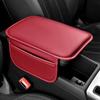 Car Armrest Cover PU Leather Waterproof Armrest Box Mat Center Console Mat Wear-Resistant Arm Rest Cushion Center Console