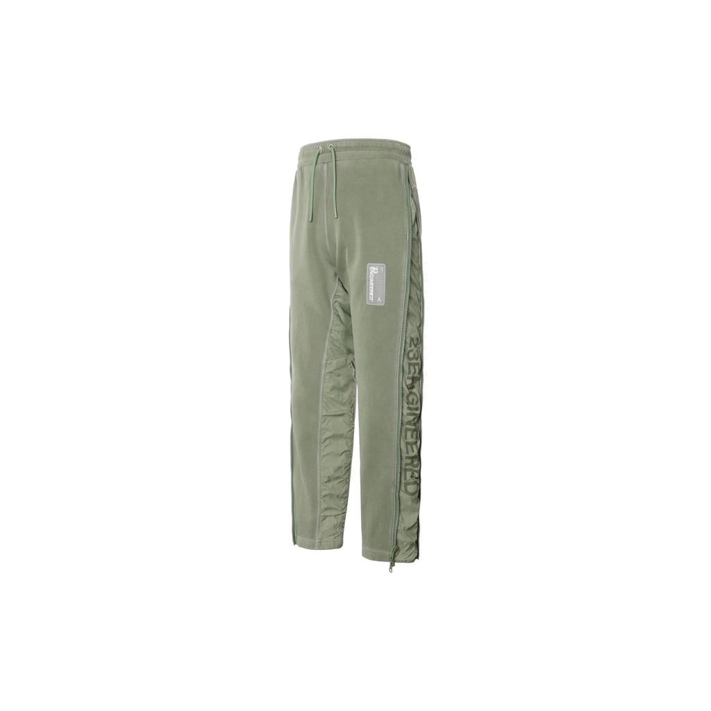 Jordan 23 Engineered Patchwork Zip Pants Men Bottoms Sage-Green CT2919-313