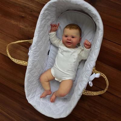 24'' 60 см тканевая кукла-реборн, KODI, косплей, мальчик, куклы-младенцы, настоящие, как нарисованные от руки волосы, лысая новорожденная кукла, милая, улыбающаяся, толстая, имитация кукол для детей, игрушка