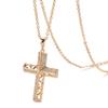 Kinel Simple Rose Gold Cross Pendant Necklace