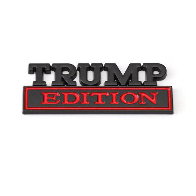 Наклейка на автомобиль металлическая Trump Edition Badge Emblem передняя решетка капота для всех моделей