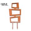 Easy Install Plant Stand Wood Bracket Leaf Shape Trellis Vine Healthy Growth Support Installation Multifunctional Holder