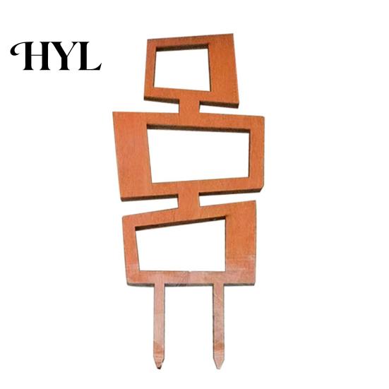 Easy Install Plant Stand Wood Bracket Leaf Shape Trellis Vine Healthy Growth Support Installation Multifunctional Holder