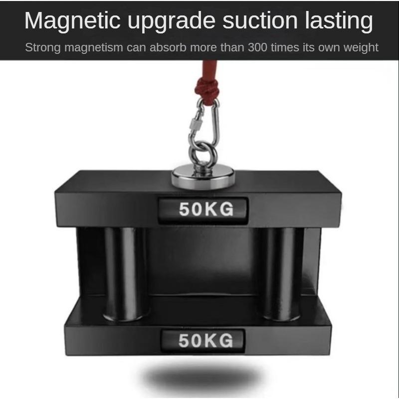 D25~D60 мм сверхпрочный неодимовый рыболовный магнит N52 сверхпрочный редкоземельный магнит с потайным отверстием рым-болт спасательный магнитный