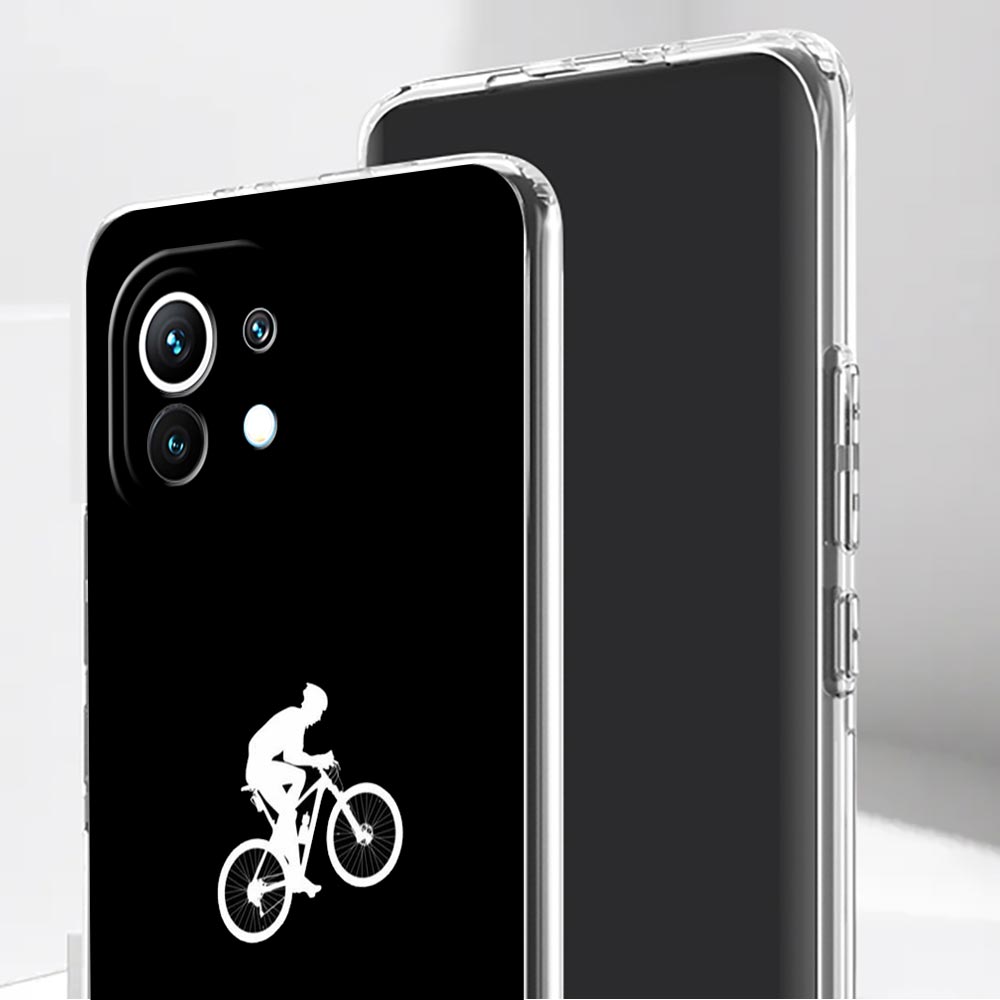 Чехол для телефона для горных велосипедов и велоспорта Xiaomi Mi 12T 10 12 Lite 11 Ultra 11X 11T Pro 11i Poco X4 X3 NFC F3 M3 M4 5G прозрачный чехол