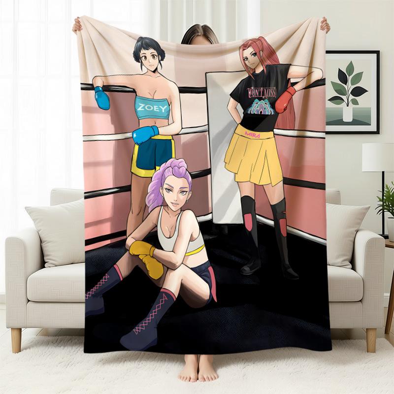 Kpop Witch Hunters Blanket Blanket Witch Hunters Peripheral Nap Blanket Printed Flannel Office Sofa Blanket