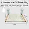 Foldable Suction Cup Cat Hammock with Plush Wooden Window Perch New Pet Supplies