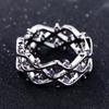 BELLA BOX Роскошные геометрические кольца с аметистом для женщин, обручальное полое кольцо, оптовая продажа, ювелирное изделие, подарок