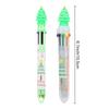 6/10Colors Cute Gifts School Xmas Stationery Merry Christmas Cartoon Ball-point Pen Santa Claus Pen