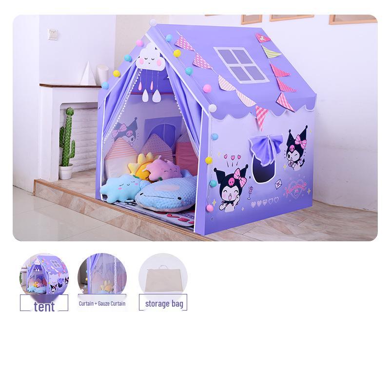 Kuromi Kids' Indoor Tent Castle: Playhouse & Bed for Girls