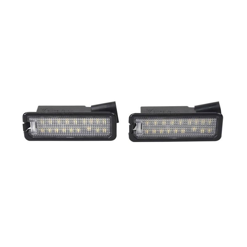 For VW GTi Golf 4 5 6 7 MK4 MK5 MK6 MK7 Passat B7 CC EOS Scirocco Beetle 2PCS LED Number License Plate Lights With Canbus