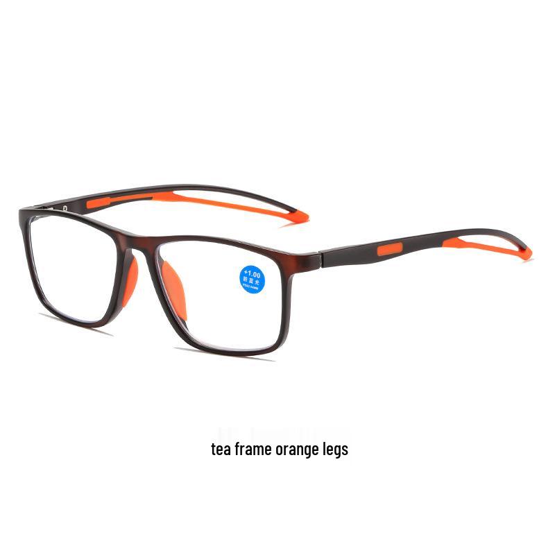 2025 Сверхлегкие HD Спортивные очки с защитой от синего света для мужчин среднего и пожилого возраста, Нескользящие очки для чтения из TR90.