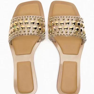 2024 летняя женская обувь, прозрачные повседневные пляжные шлепанцы с открытым носком из ПВХ, трендовый брендовый дизайн, женские тапочки большого размера