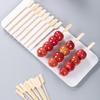 Набор из 500 палочек для коктейлей, 4 вида и 3 размера, длинные бамбуковые шпажки для закусок, напитков, десертов, декоративные деревянные палочки для вечеринок