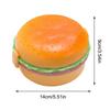 Burger Lunch Box Double Cute Burger Lunch Box Microwave School Meal Lunch Box Fork Tableware Set