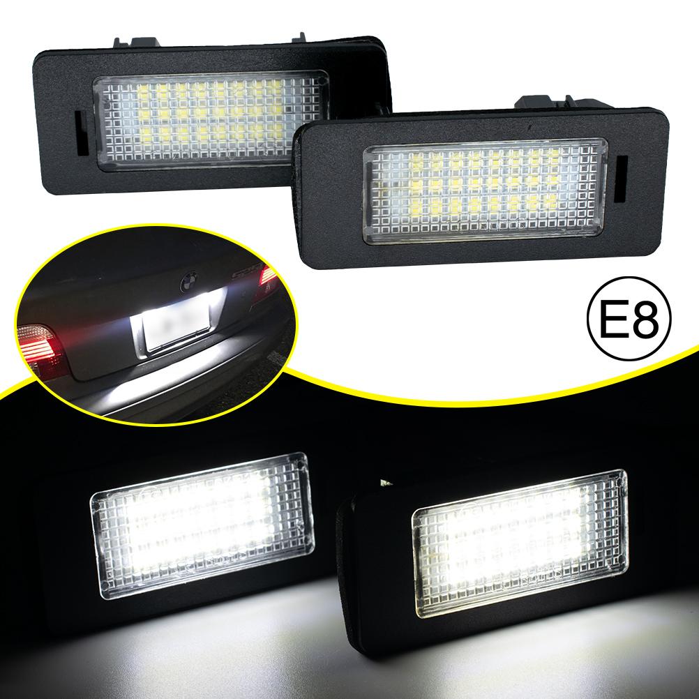 Number License Plate Lights 6000K Pure Xenon White For BMW E39 E46 E60 E61 E70 E72 E82 E84 E88 E90 E91 E92 E93 F10 F11 F18 F25