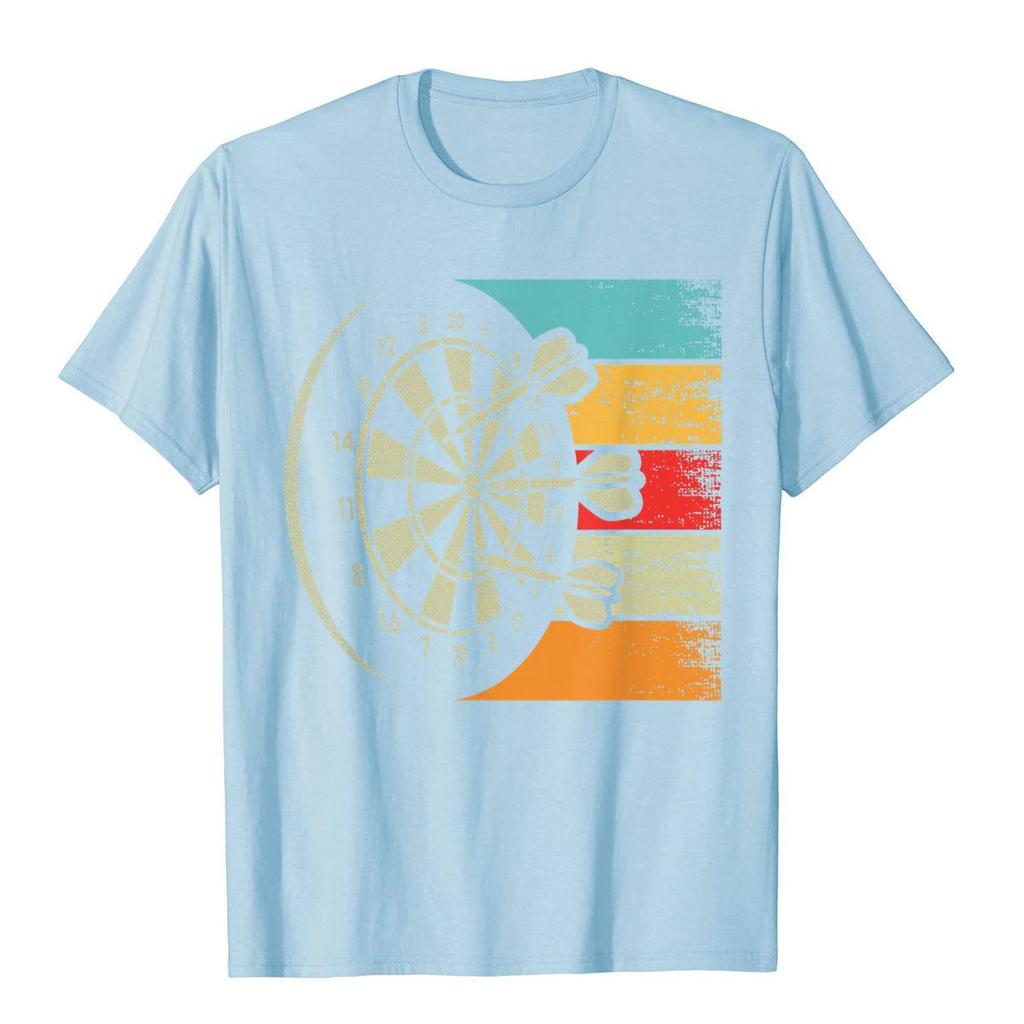 Vintage Darts Dartboard Bullseye Arrow Dart Lovers T-Shirt Preppy Style Cotton Male Tops & Tees Fitness Design T Shirts