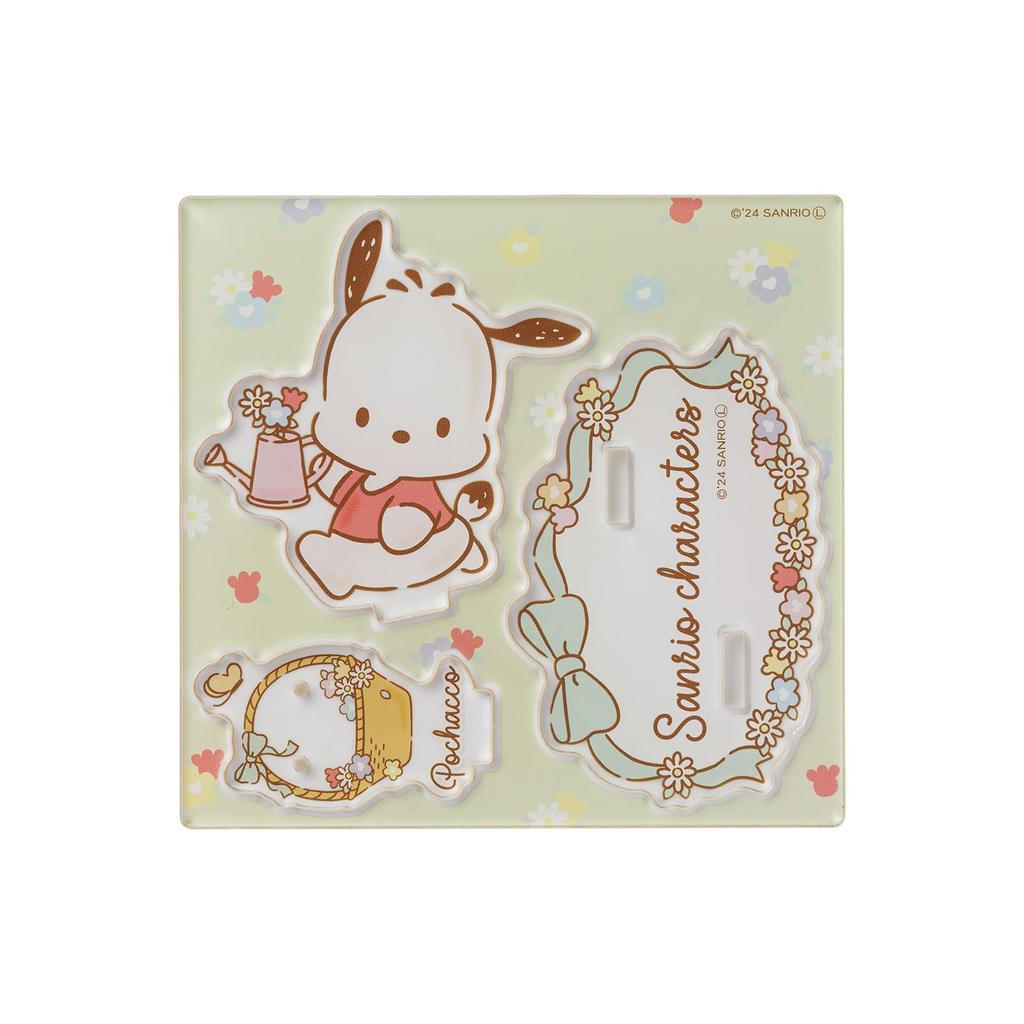 Pochacco Acrylic Accessory Sanrio Acrylic Necklace Earring Ring [White Clover] Stand, Stand, Characters, Display, Stand, Stand, Stand, AS-SAPOC01