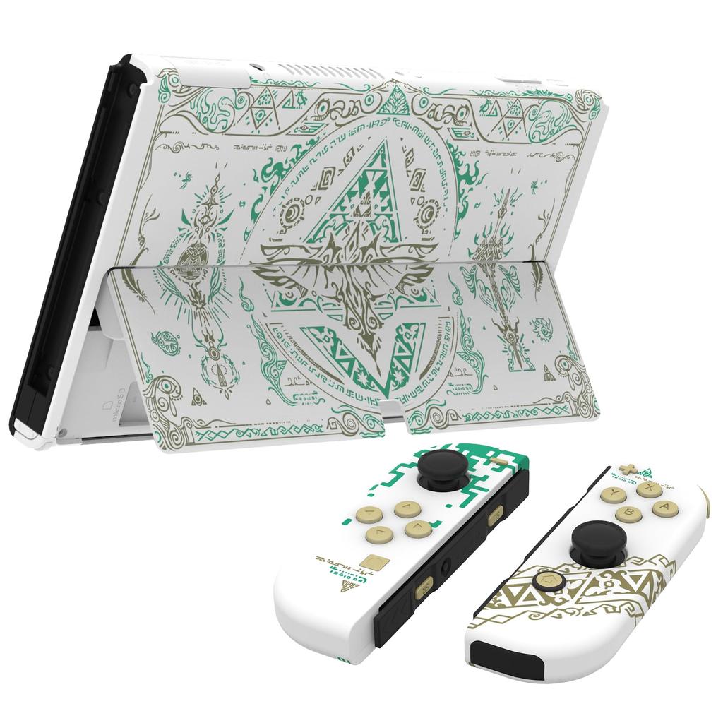 Не основной блок Переключатель Переключатель для OLED Joycon портативный контроллер узорчатая задняя пластина для Switch OLED PC переключатель Поставляется с задней подставкой и полным