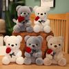 Confession Rose Teddy Bear Doll Plush Toy Hug Panda Doll Give Girlfriend Qixi Festival Valentine's Day Gift