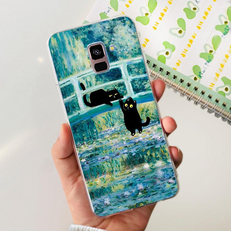 For Samsung Galaxy A8+ A8 Plus Case New Butterfly Flower TPU Soft Silicon Cover For Samsung A8+ 2018 SM-A730F Phone Case Funda